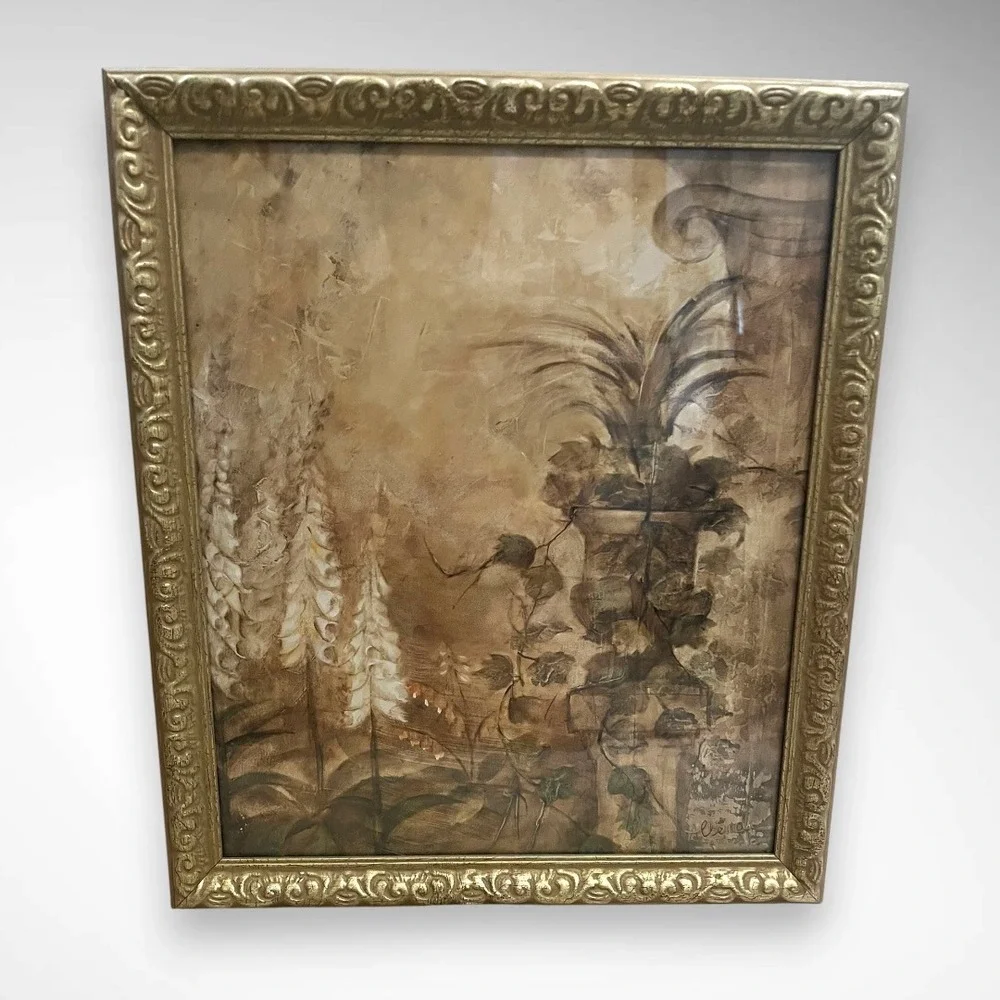 2 Large Framed Sepia-Toned Beautiful Prints By Artist Albene Hristova